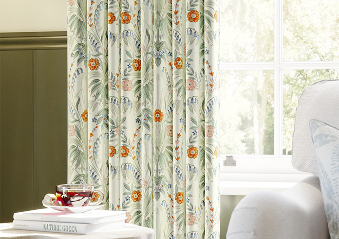 Cotswold Faux Silk, Persimmon - Made to Measure Curtain - Image 5